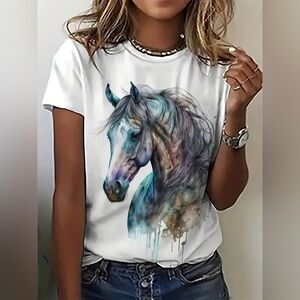 Beautiful Wild Horse Shirt. Size XL